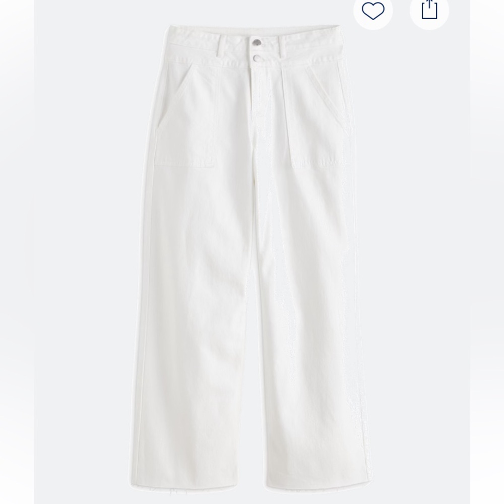Just USA White Flare Wide Leg Jeans - Picture 3 of 5